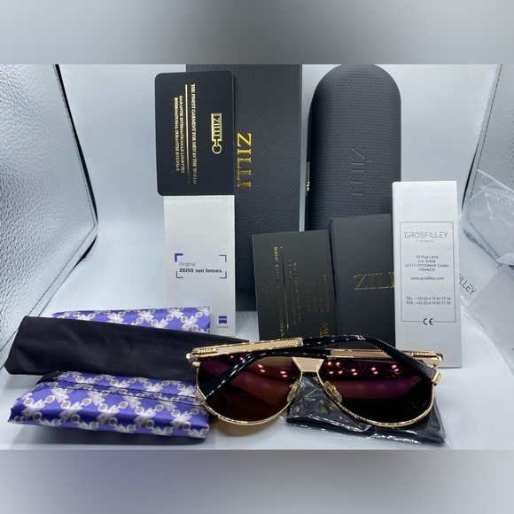 Zilli ZL65045 C02 ZEISS Polarized N512‼️Size 64-10-145 Titanium France 🇫🇷🏆‼️ - Picture 7 of 16